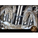 24 Light (16+8) 2 Tiers Cognac Colour Candle Style Crystal Chandelier