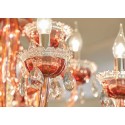 18 Light (12+6) 2 Tiers Coffee Candle Style Crystal Chandelier
