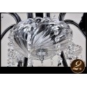 8 Light Black Retro Candle Style Crystal Chandelier