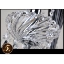 8 Light Black Retro Candle Style Crystal Chandelier