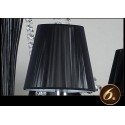 8 Light Black Retro Candle Style Crystal Chandelier