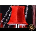 8 Light Red Candle Style Crystal Chandelier