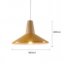 1 Light Modern/ Contemporary Wood Pendant Light