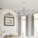 8 Light Clear Candle Style Crystal Chandelier