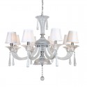 8 Light Clear Candle Style Crystal Chandelier