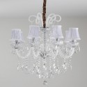 8 Light Clear Candle Style Crystal Chandelier