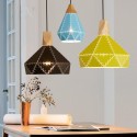 Wood 1 Light Modern/ Contemporary Metal Pendant Light Light