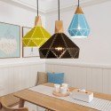 Wood 1 Light Modern/ Contemporary Metal Pendant Light Light