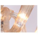 6 Light Champagne Candle Style Crystal Chandelier