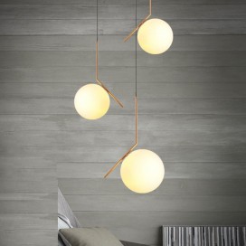 1 Light Modern/ Contemporary Pendant Light with Glass Shade Light