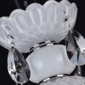 8 Light White Candle Style Crystal Chandelier