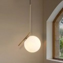 1 Light Modern/ Contemporary Pendant Light with Glass Shade Light
