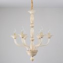 6 Light Champagne Candle Style Crystal Chandelier