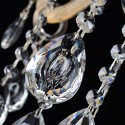 6 Light Champagne Candle Style Crystal Chandelier