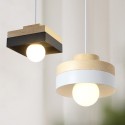 1 Light Modern/ Contemporary Wood Pendant Light