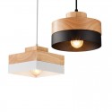 1 Light Modern/ Contemporary Wood Pendant Light