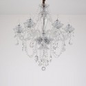 6 Light Clear Candle Style Crystal Chandelier