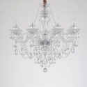 8 Light Clear Candle Style Crystal Chandelier