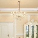 8 Light Clear Candle Style Crystal Chandelier