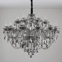 18 Light (12+6) 2 Tiers Gray Candle Style Crystal Chandelier