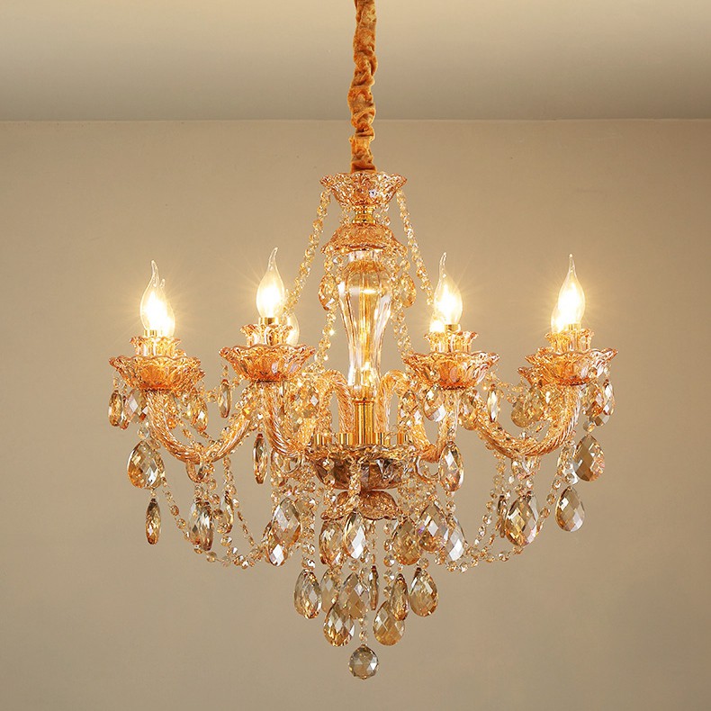 Amber chandelier crystals online