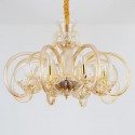 8 Light Champagne Candle Style Crystal Chandelier