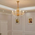8 Light Zinc Alloy Gold Chandelier