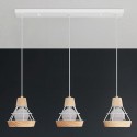 Metal Wooden Pendant Light