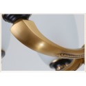 5 Light American Brass Retro Modern Chandelier