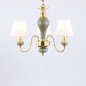3 Light American Brass Modern Chandelier