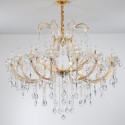 25 Light (16+8+1) 3 Tiers Glode Candle Style Crystal Chandelier