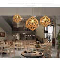 1 Light Modern/ Contemporary Wooden Pendant Light