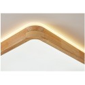 Modern Rectangle Contemporary Wood Flush Mount Ceiling Light