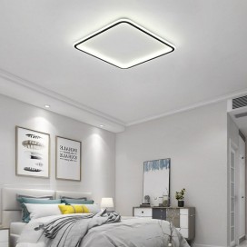 Square Modern Contemporary Rectangle Ultra-thin Aluminum Alloy Flush Mount Ceiling Light