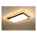 Modern Contemporary Rectangle Stainless Steel Flush Mount Ceiling Light