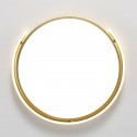 Modern Contemporary Round Stainless Steel Flush Mount Ceiling Light