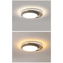 Modern Contemporary Round Wood Flush Mount Ceiling Light