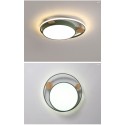 Modern Contemporary Round Wood Flush Mount Ceiling Light