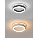 Modern Contemporary Round Stainless Steel Flush Mount Ceiling Light