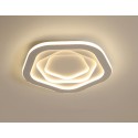 Modern Contemporary Pentagon Stainless Steel Flush Mount Ceiling Light