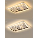 Modern Contemporary Rectangle Aluminum Alloy Flush Mount Ceiling Light