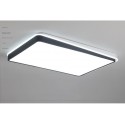 Modern Contemporary Rectangle Stainless Steel Flush Mount Ceiling Light