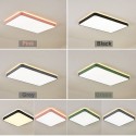 Modern Contemporary Rectangle Stainless Steel Flush Mount Ceiling Light