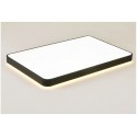 Modern Contemporary Rectangle Stainless Steel Flush Mount Ceiling Light