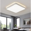 Modern Contemporary Square Stainless Steel Flush Mount Ceiling Light