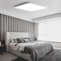 Modern Contemporary Ultra-thin Square Stainless Steel Flush Mount Ceiling Light
