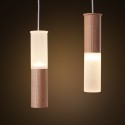 Modern/ Contemporary 7 Light Wooden Pendant Light