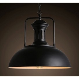 Black Country Vintage Metal Pendant Light