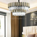 Modern Round Glass Pendant Light Stable Stainless Steel Ceiling Lamp Living Room Bedroom