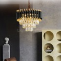 Modern Pyramid Glass Pendant Light Chandelier Living Room Bedroom